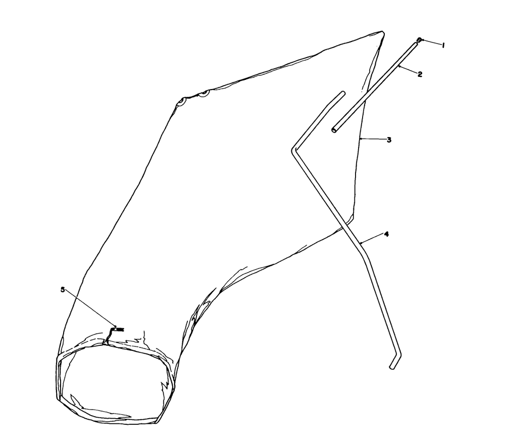 Giant Bagging Kit No. 29-9750 (Optional) Diagram and Parts List for 16325 3000001 - 3999999 Toro Lawn Mower