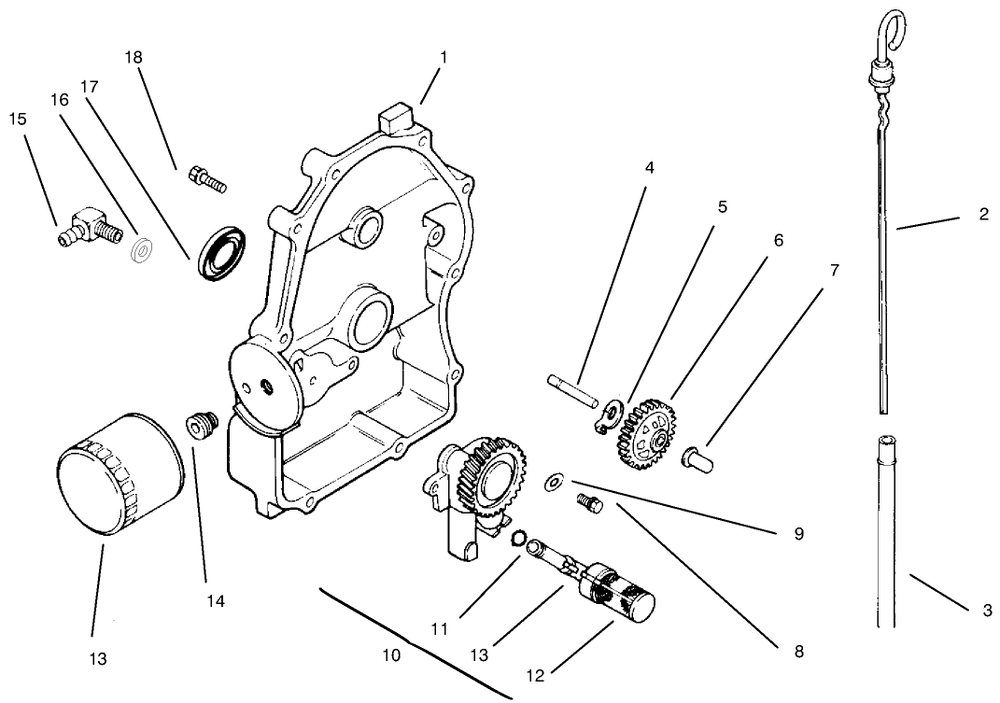 Oil Pan/Lubrication Diagram and Parts List for 30611 990001 - 999999 Toro Lawn Tractor