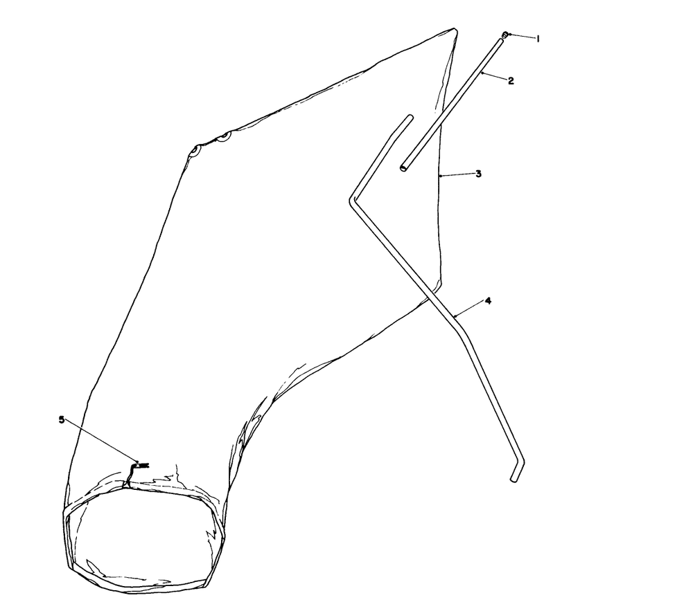 Giant Bagging Kit No. 29-9750 (Optional) Diagram and Parts List for 16310 1000001 - 1999999 Toro Lawn Mower