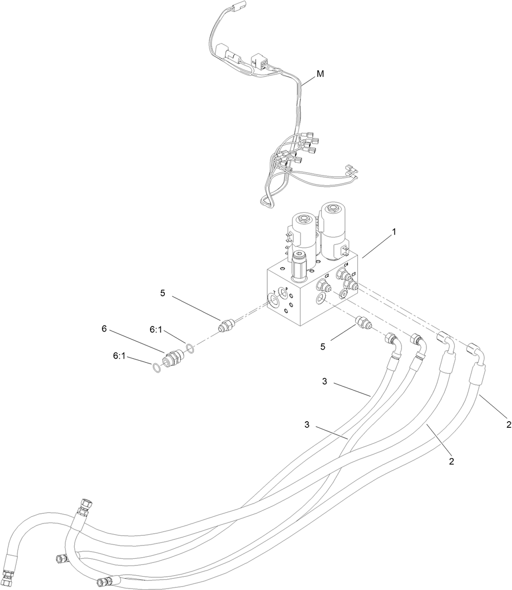 Low Flow Manifold Assembly Diagram and Parts List for 72524 415000000 - 999999999 Toro Lawn Mower