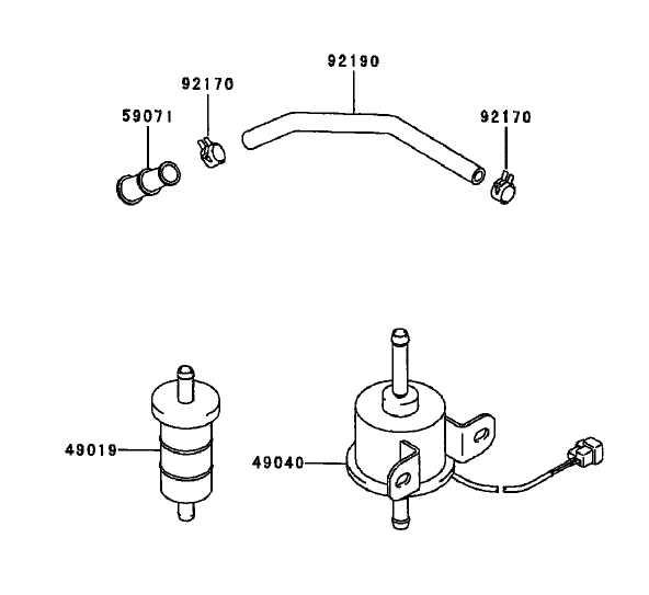 Fuel Tank/Fuel Valve Assembly Diagram and Parts List for 74214 (230000001-230006000)(2003) Toro Lawn Mower