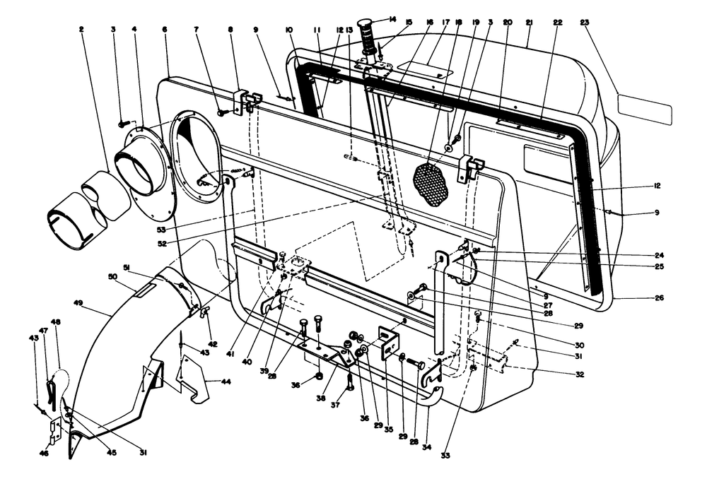 Easy-Empty Grass Catcher Model 59111 (Optional) Diagram and Parts List for 56175 8000001 - 8999999 Toro Lawn Tractor