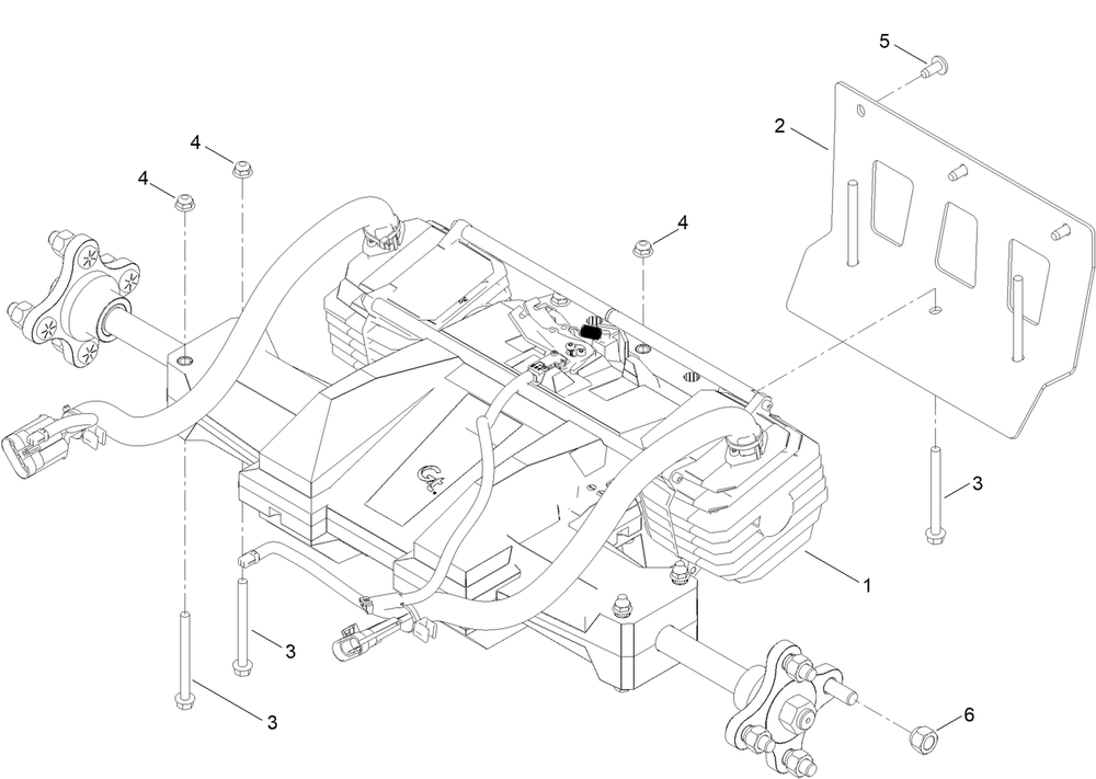 Traction Drive Assembly Diagram and Parts List for 75851 416400000 - 417399999 Toro Lawn Tractor