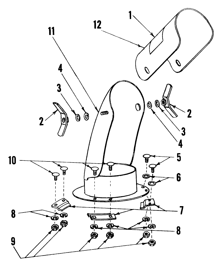 Snow Chute Assembly Diagram and Parts List for 59031 8000001 - 8999999 Toro Snow Blower