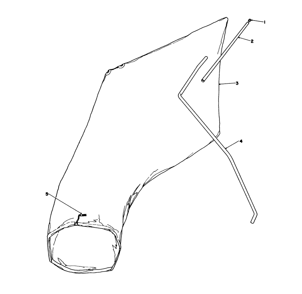 Giant Bagging Kit No. 29-9750 (Optional) Diagram and Parts List for 16575C 8000001 - 8999999 Toro Lawn Mower