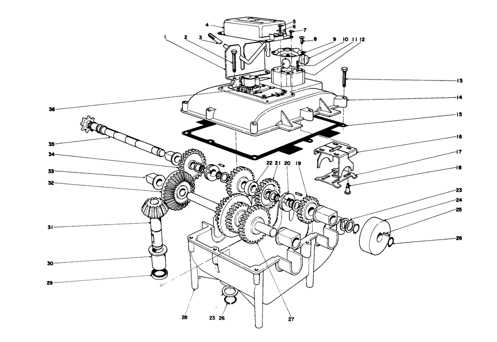 Transmission Assembly Diagram and Parts List for 56173 2000001 - 2999999 Toro Lawn Tractor Accessories
