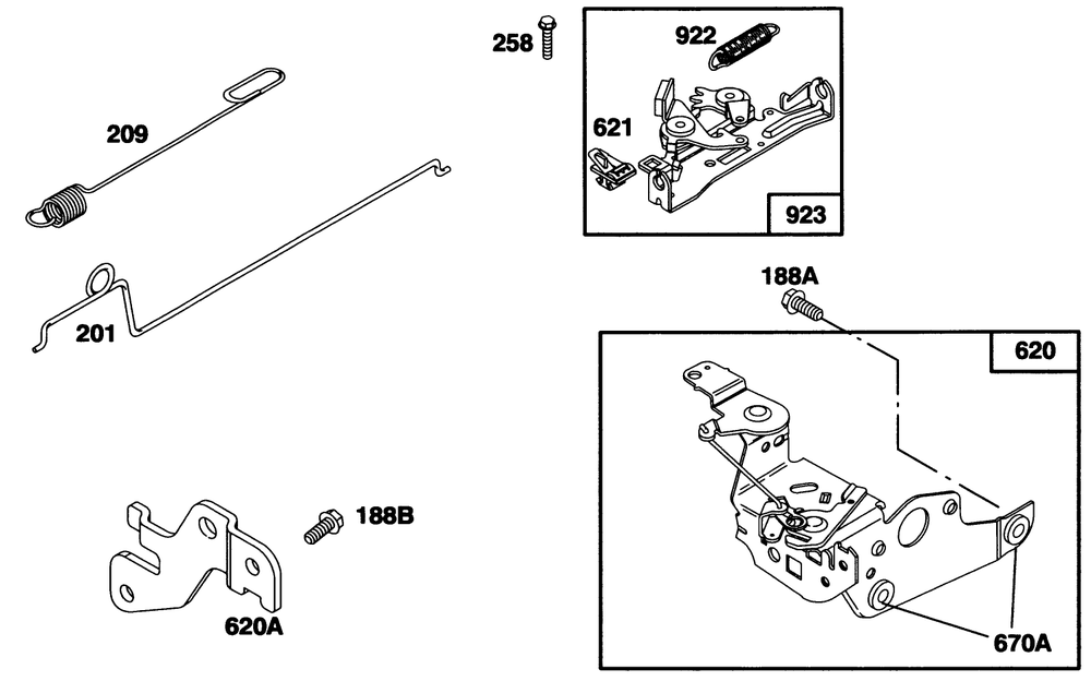 Engine Briggs & Stratton Model 12a802-0611-01 Diagram and Parts List for 20904BC 5900001 - 5999999 Toro Lawn Mower