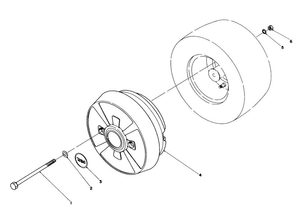 Wheel Weight Kit Model No. 59159 (Optional) Diagram and Parts List for 57354 6000001 - 6999999 Toro Lawn Tractor