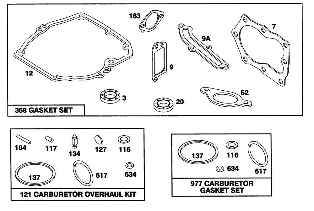 Engine Briggs & Stratton Model 122702-3188-01 Diagram and Parts List for 20212 1000001 - 1999999 Toro Lawn Mower