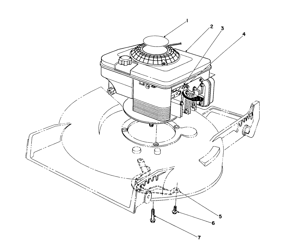 Engine Assembly Diagram and Parts List for 20667 0000001 - 0999999 Toro Lawn Mower