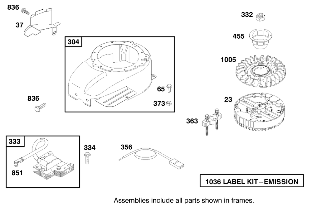Engine Gts-200 Diagram and Parts List for 26637 8900001 - 8999999 Toro Lawn Mower