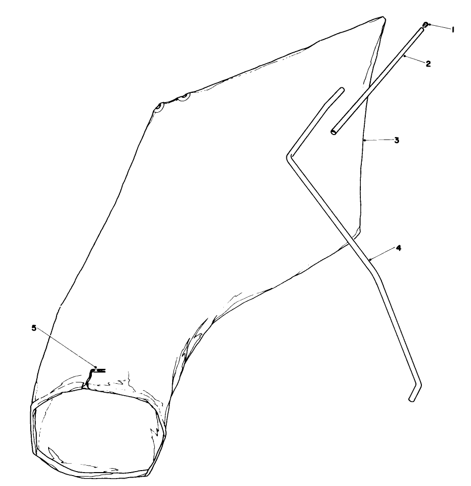 Giant Bagging Kit No. 29-9750 (Optional) Diagram and Parts List for 16585 6000001 - 6999999 Toro Lawn Mower