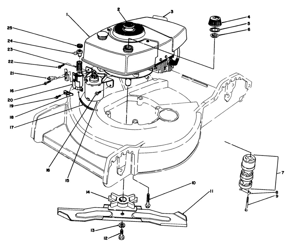 Engine Assembly Diagram and Parts List for 20574 9000001 - 9999999 Toro Lawn Mower