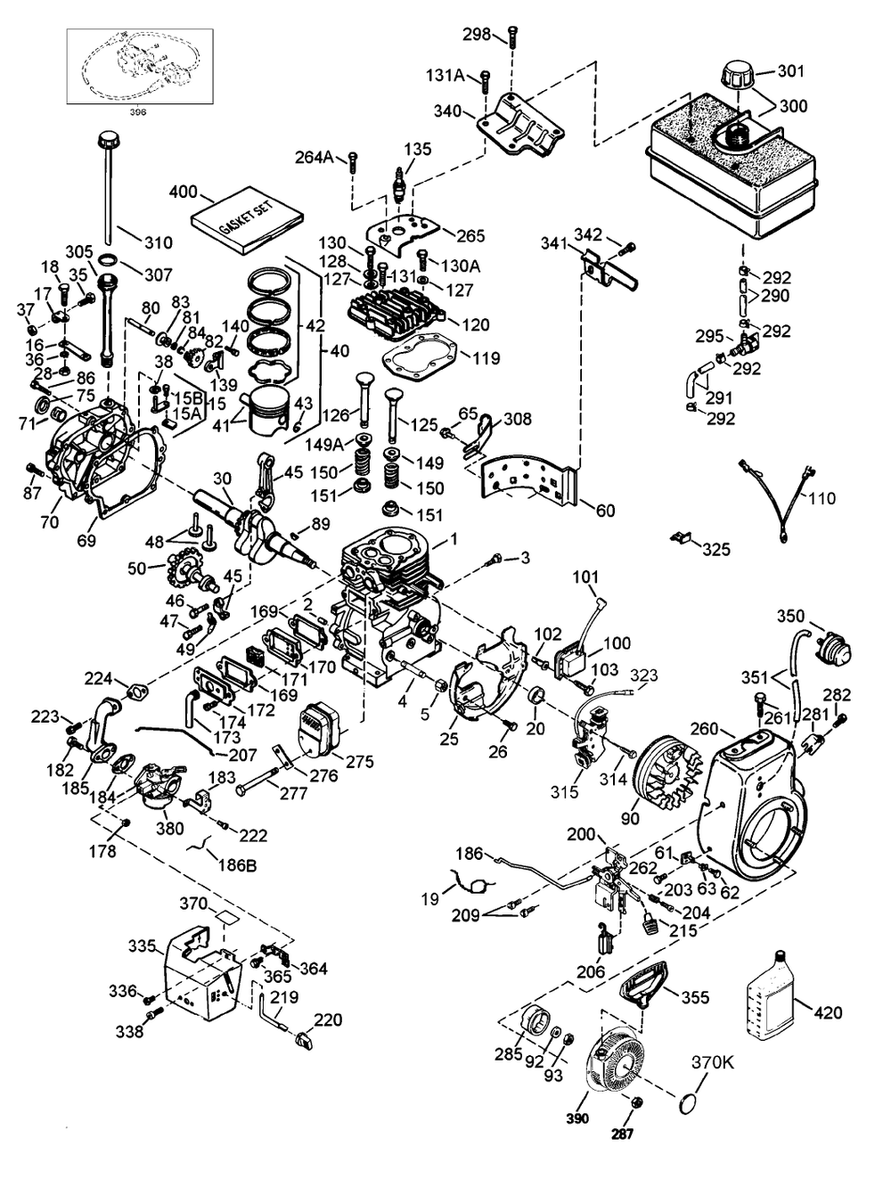 Tecumseh Engine Model Hmsk100-159227v Diagram and Parts List for 38555 790000001 - 799999999 Toro Snow Blower