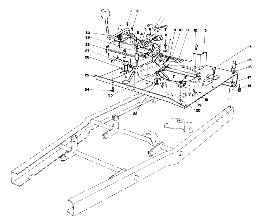 Engine Plate And Shift Assembly Diagram and Parts List for 56044 1000001 - 1999999 Toro Lawn Tractor