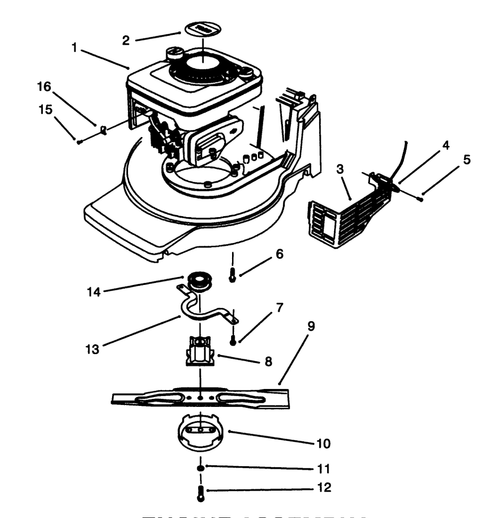 Engine Assembly Diagram and Parts List for 20907B 3900001 - 3999999 Toro Lawn Mower