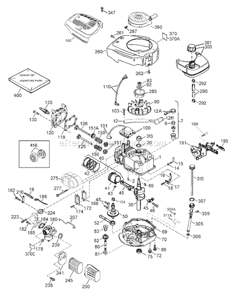 Page D Diagram and Parts List for 20009 240000001-240999999 - 2004 Toro Lawn Mower