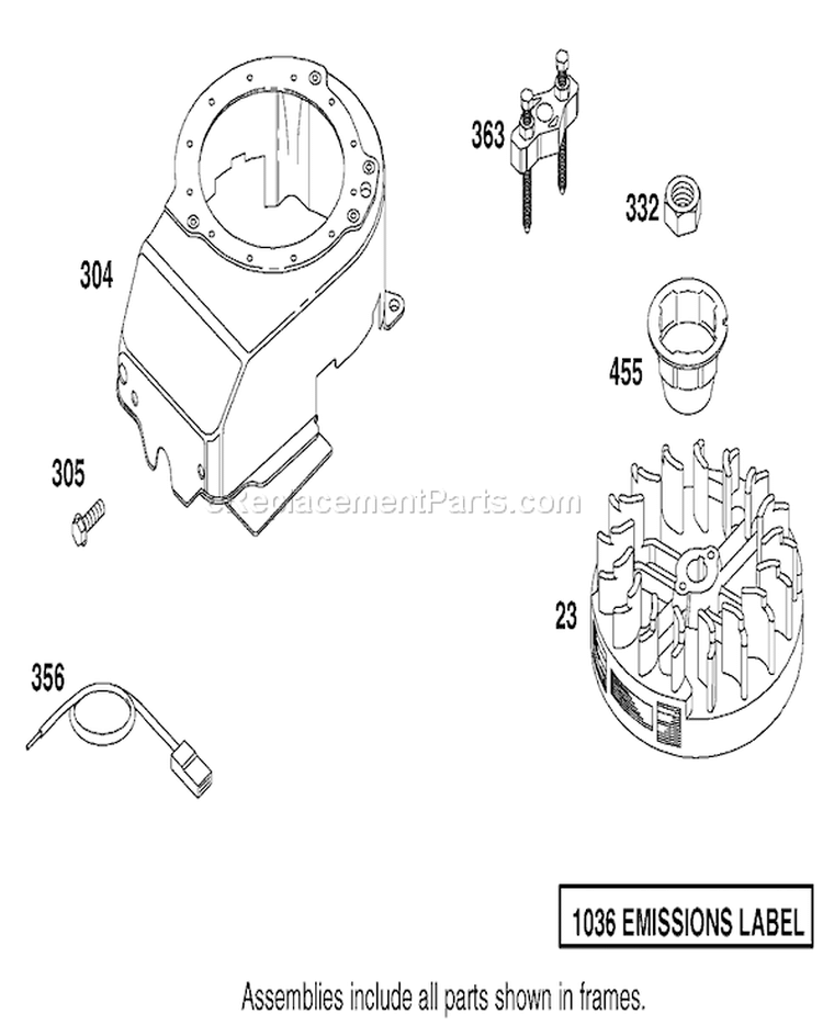 Blower Housing Assembly Diagram and Parts List for 20010 220000001-220999999 - 2002 Toro Lawn Mower