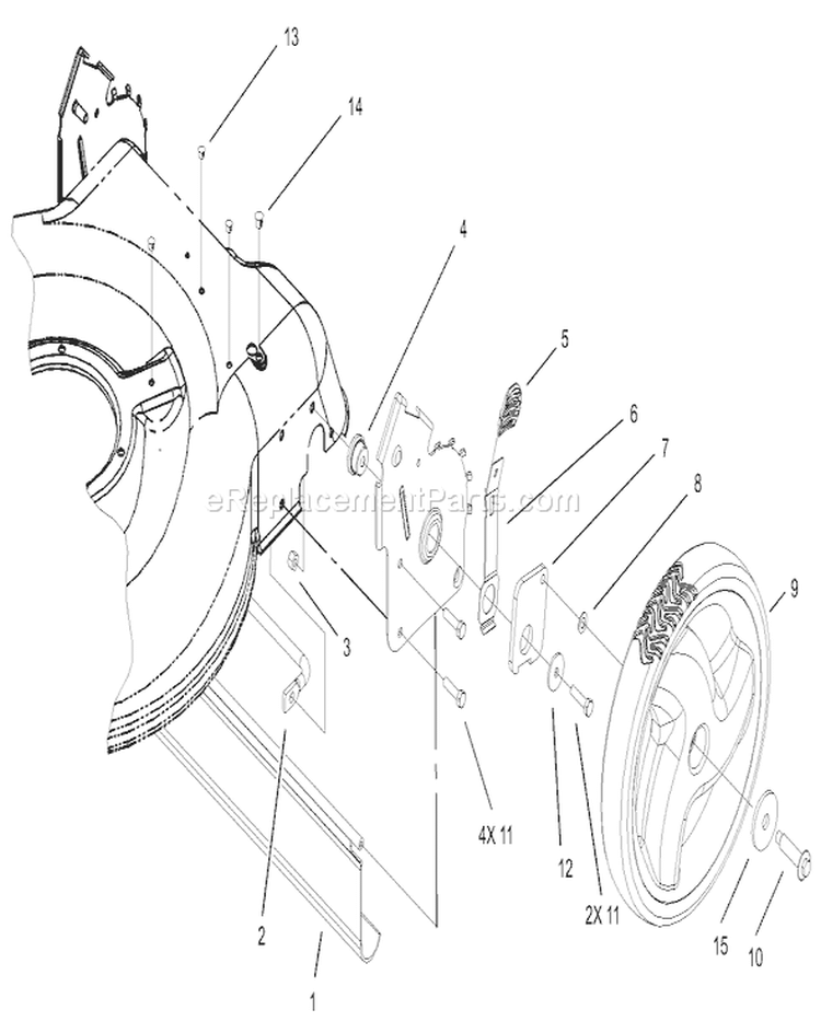 Rear Axle and High Wheel Assembly Diagram and Parts List for 20016 220000001-220300000 - 2002 Toro Lawn Mower