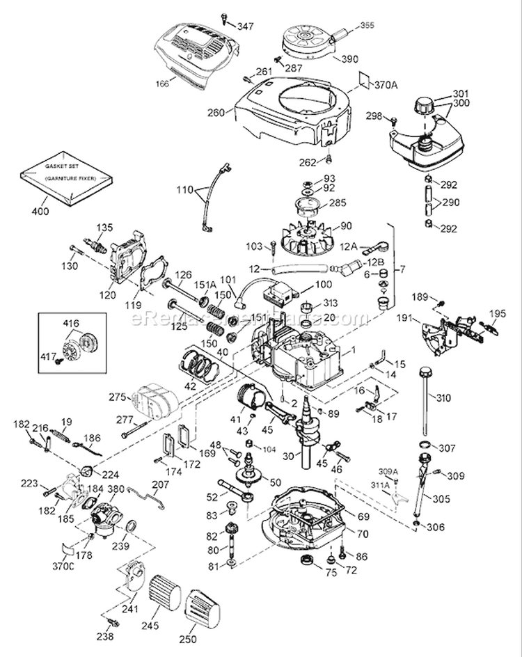 Page F Diagram and Parts List for 20016 220000001-220300000 - 2002 Toro Lawn Mower