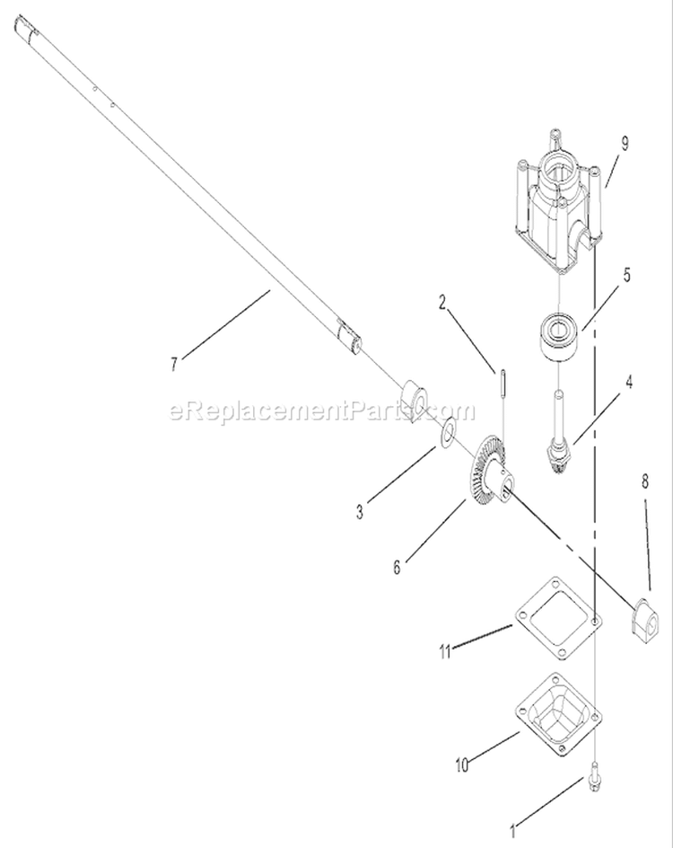 Transmission Assembly Diagram and Parts List for 20005 250000001-250999999 - 2005 Toro Lawn Mower