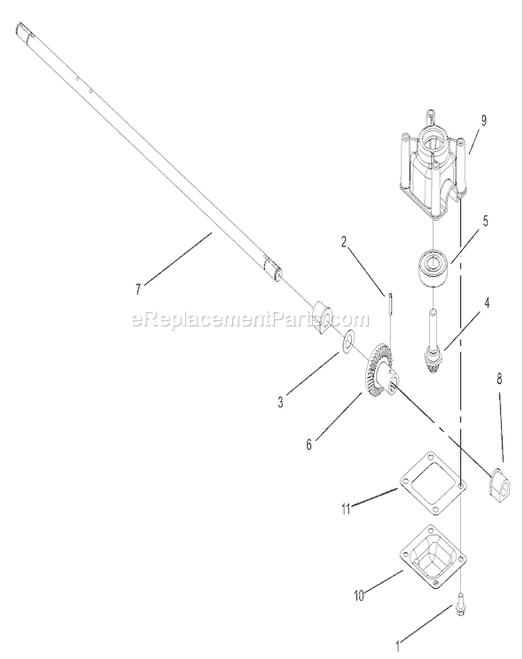 Transmission Assembly Diagram and Parts List for 20016 230000001-230999999 - 2003 Toro Lawn Mower