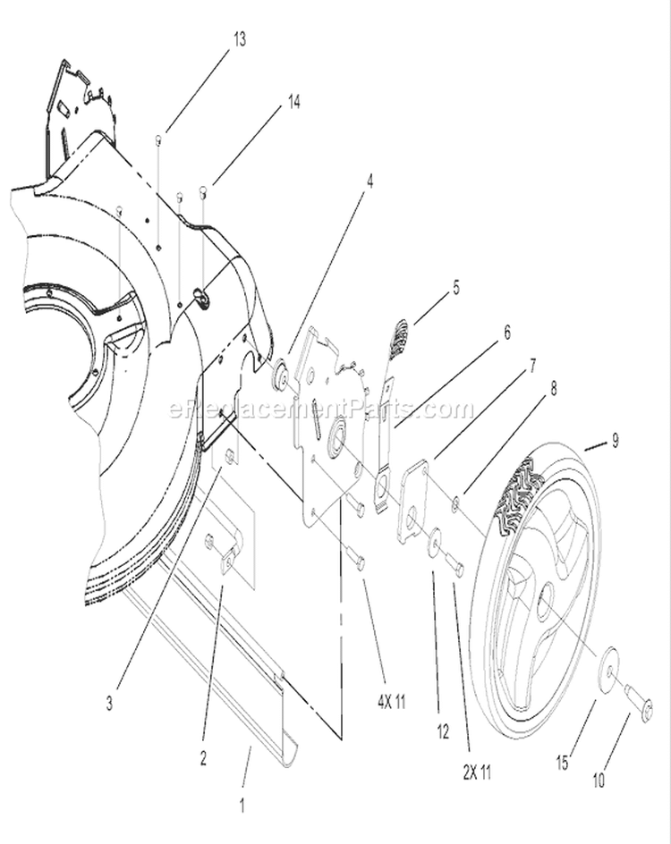 High Wheel Rear Axle Assembly Diagram and Parts List for 20016 230000001-230999999 - 2003 Toro Lawn Mower