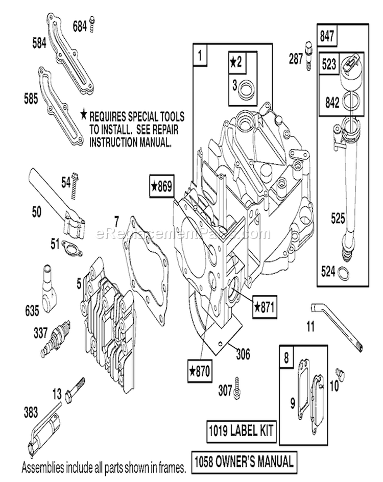 Page E Diagram and Parts List for 20020 210000001-210999999 - 2001 Toro Lawn Mower