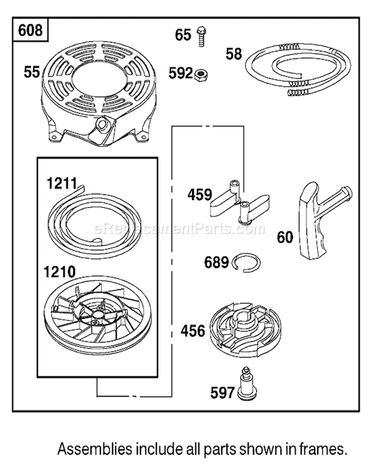 Page K Diagram and Parts List for 20023 210000001-210999999 - 2001 Toro Lawn Mower