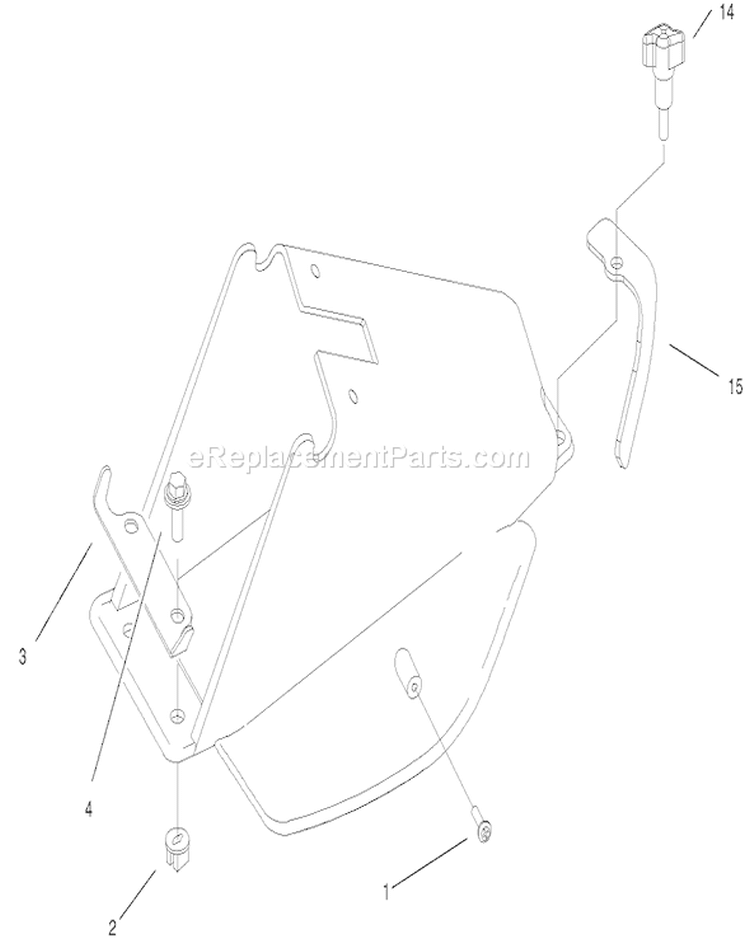 Rear Bag Tunnel Assembly Diagram and Parts List for 20027 210000001-210999999 - 2001 Toro Lawn Mower