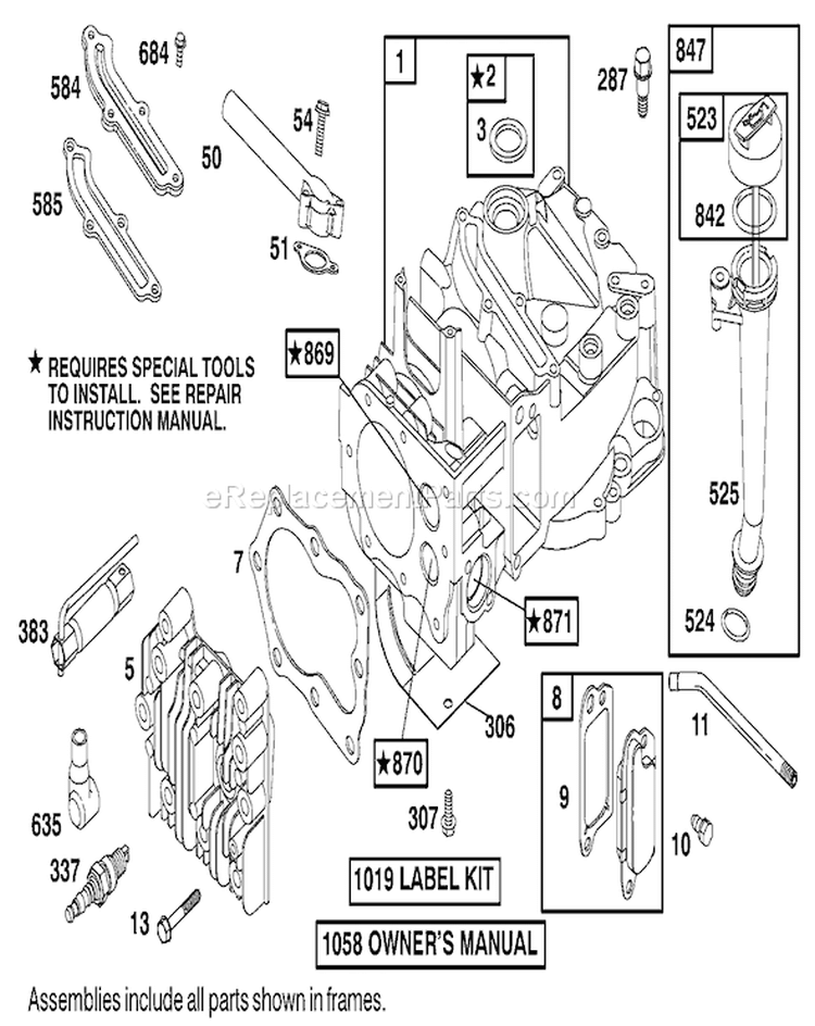 Page B Diagram and Parts List for 20028 210000001-210999999 - 2001 Toro Lawn Mower