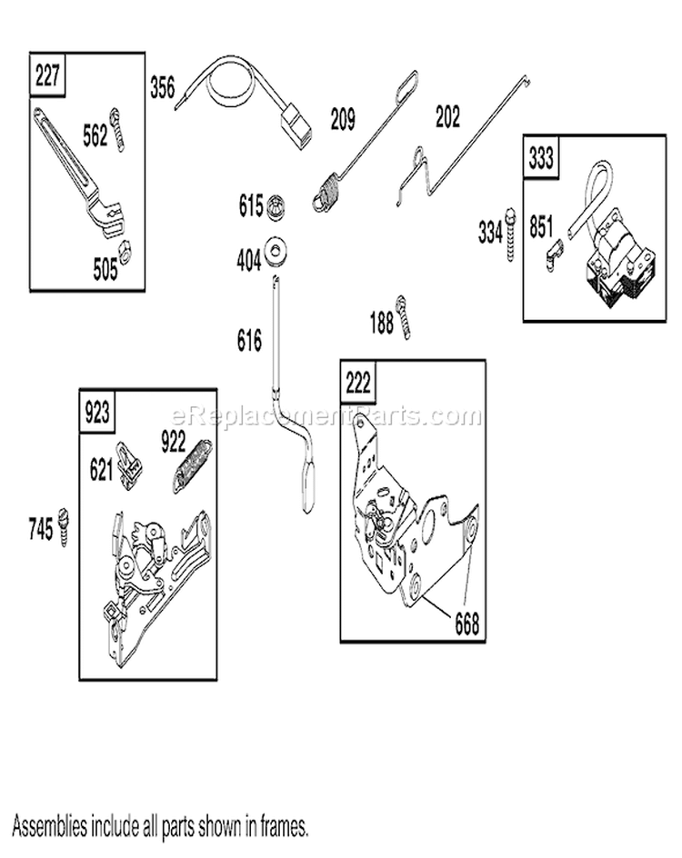 Page E Diagram and Parts List for 20030 9900001-9999999 - 1999 Toro Lawn Mower