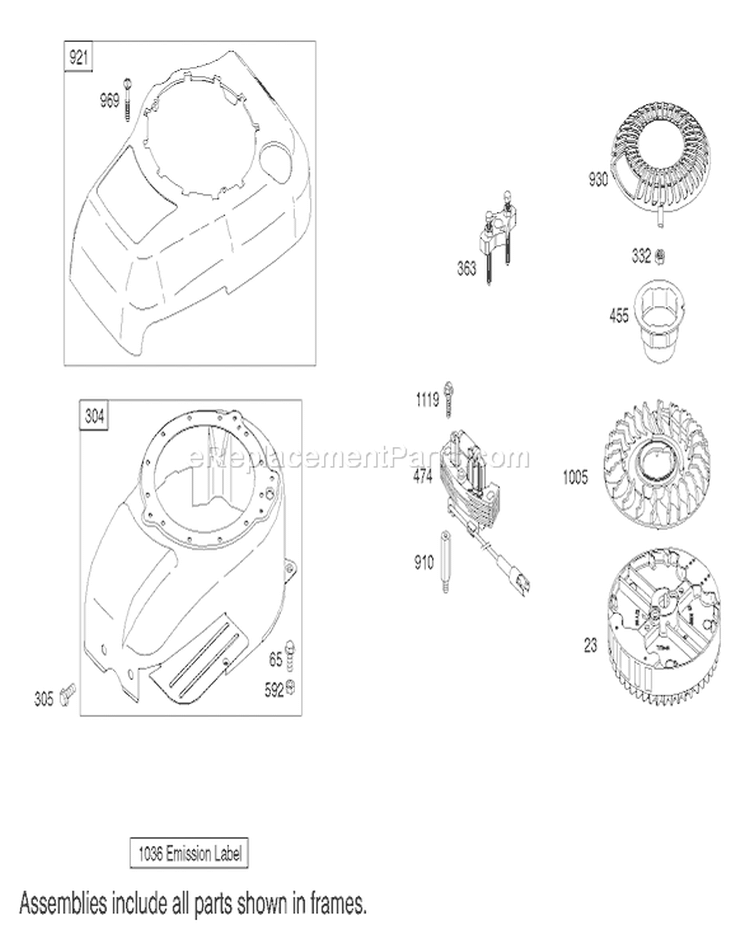 Blower Housing Assembly Diagram and Parts List for 20039 220000001-220999999 - 2002 Toro Lawn Mower
