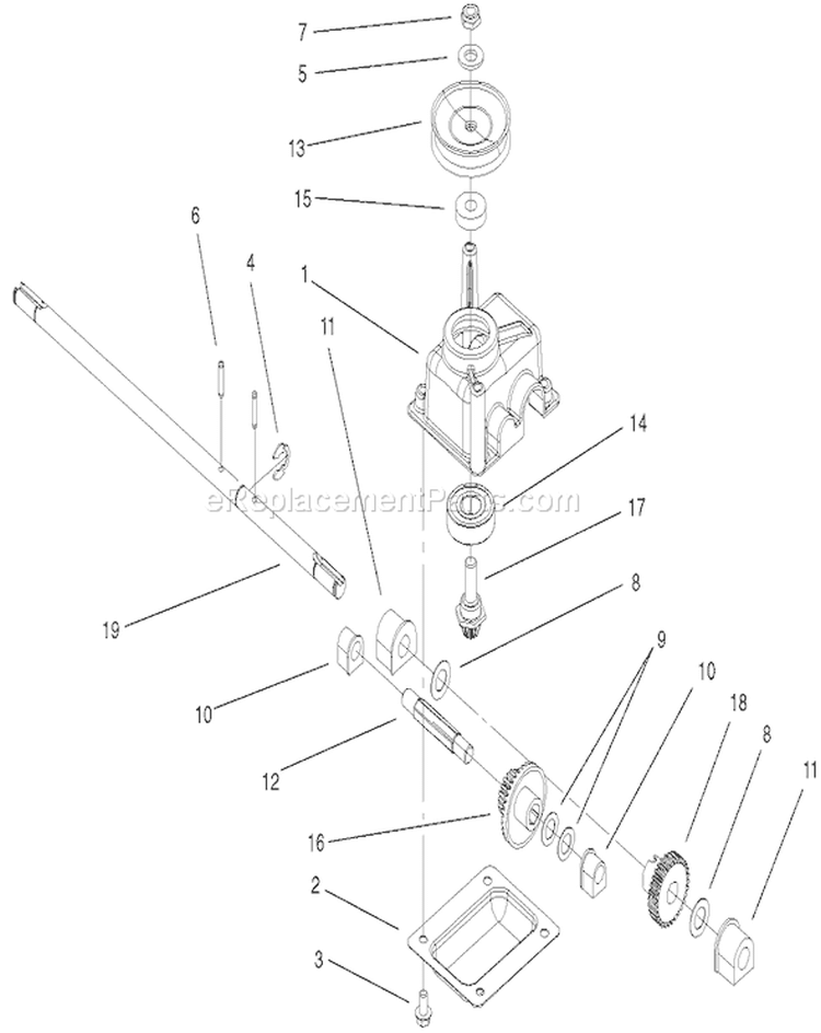 Page L Diagram and Parts List for 20042 210000001-210999999 - 2001 Toro Lawn Mower