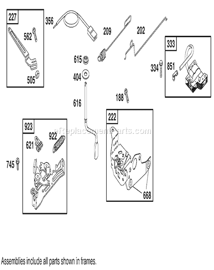 Page E Diagram and Parts List for 20043 9900001-9999999 - 1999 Toro Lawn Mower