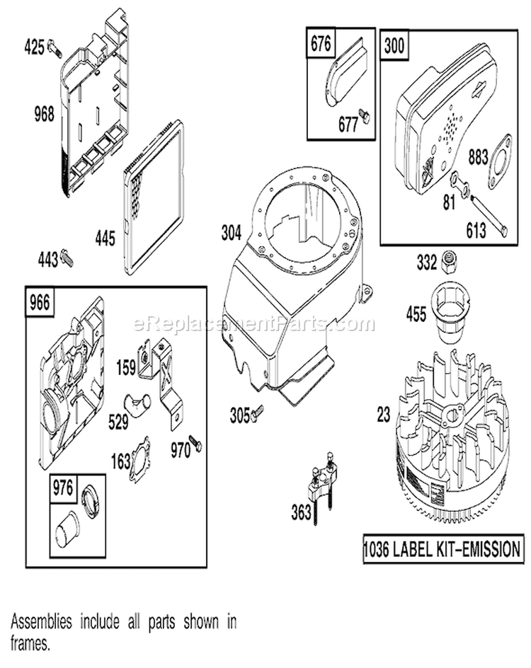 Blower Housing and Flywheel Diagram and Parts List for 20045 210000001-210999999 - 2001 Toro Lawn Mower