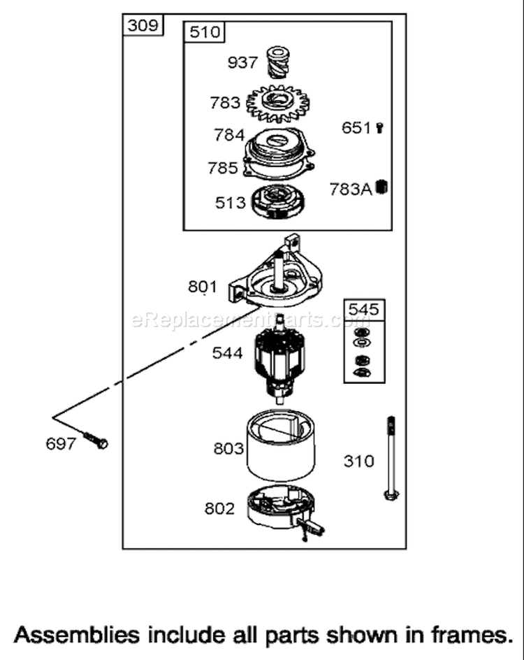 Page S Diagram and Parts List for 20049 250000001-250999999 - 2005 Toro Lawn Mower