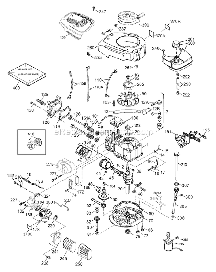 Page F Diagram and Parts List for 20051 240000001-240999999 - 2004 Toro Lawn Mower