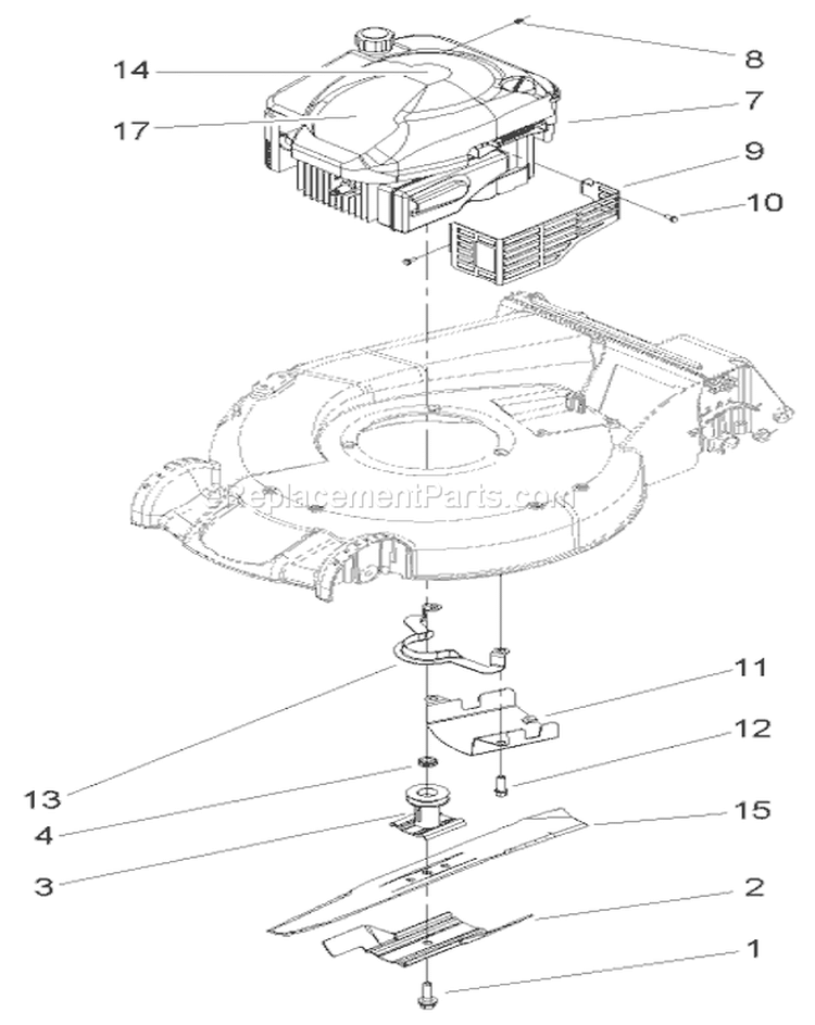Engine Diagram and Parts List for 20054 250000001-250999999 - 2005 Toro Lawn Mower