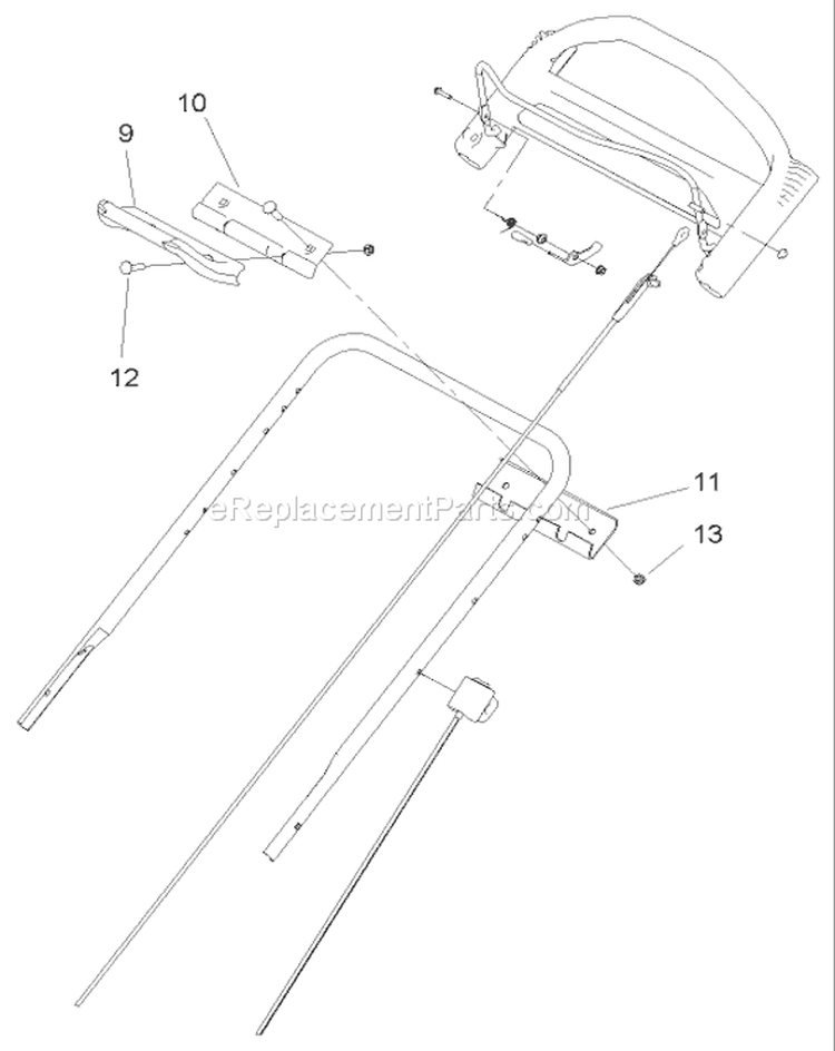 Traction Assist Assembly Diagram and Parts List for 20057 250000001-250999999 - 2005 Toro Lawn Mower