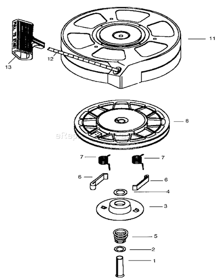 Page J Diagram and Parts List for 20061 9900001-9999999 - 1999 Toro Lawn Mower