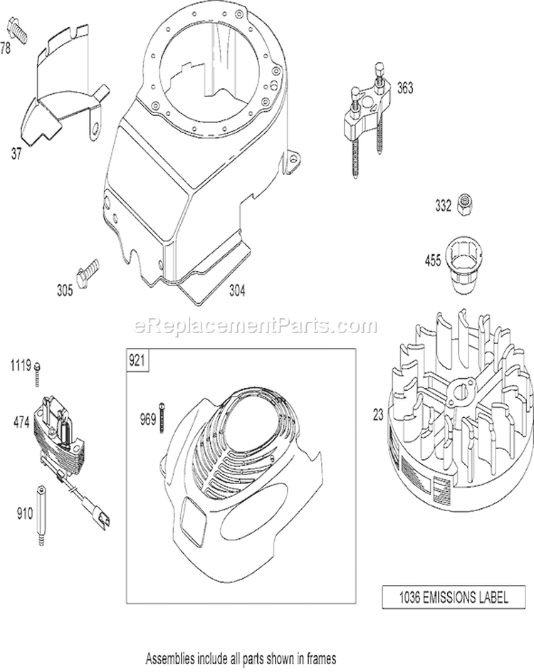 Blower Housing Assembly Diagram and Parts List for 20062 270000001-270999999 - 2007 Toro Lawn Mower