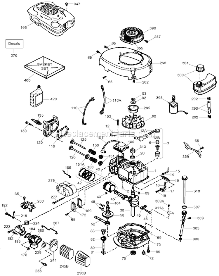 Page F Diagram and Parts List for 20076A 270000001-270999999 - 2007 Toro Lawn Mower