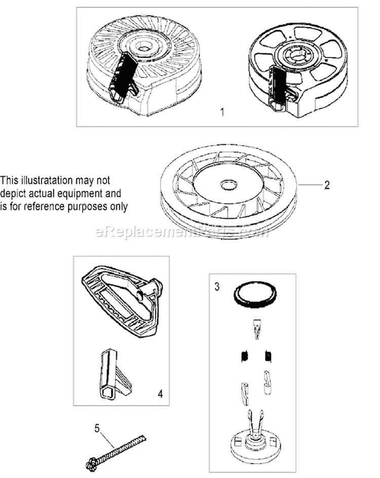 Rewind Starter Assembly Diagram and Parts List for 20076 270000001-270999999 - 2007 Toro Lawn Mower