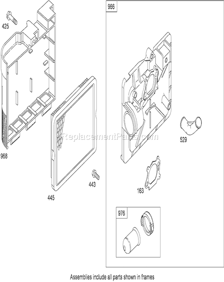 Air Cleaner Assembly Diagram and Parts List for 20090C 290000001-290999999 - 2009 Toro Lawn Mower