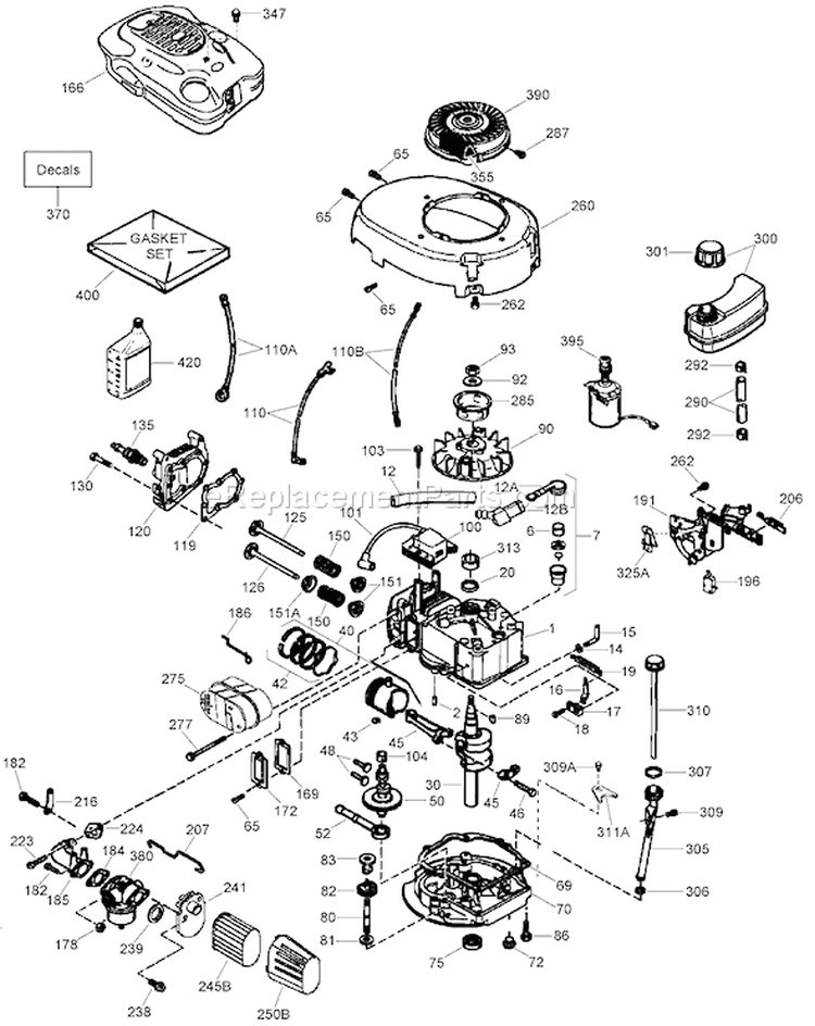 Page G Diagram and Parts List for 20074A 270000001-270999999 - 2007 Toro Lawn Mower