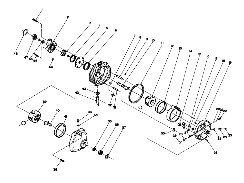 Hydrostatic Transmission Diagram and Parts List for 30754 60001 - 69999 Toro Lawn Tractor