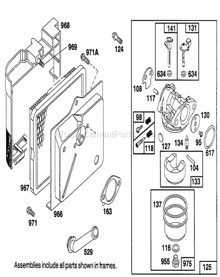 Page D Diagram and Parts List for 20101 1000001-1999999 - 1991 Toro Lawn Mower