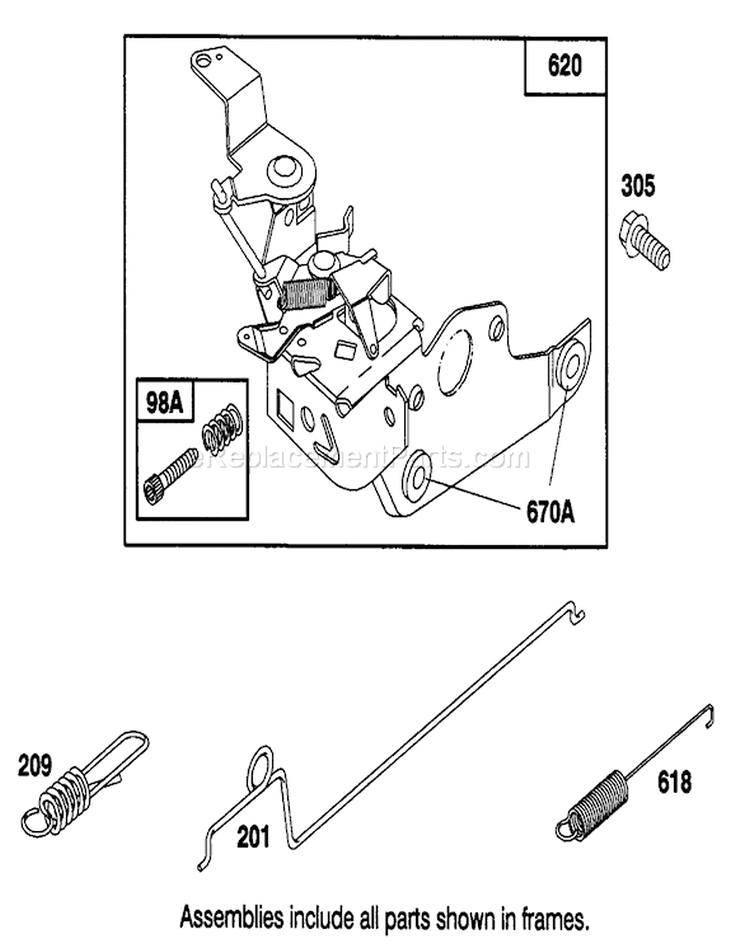 Page E Diagram and Parts List for 20101 1000001-1999999 - 1991 Toro Lawn Mower