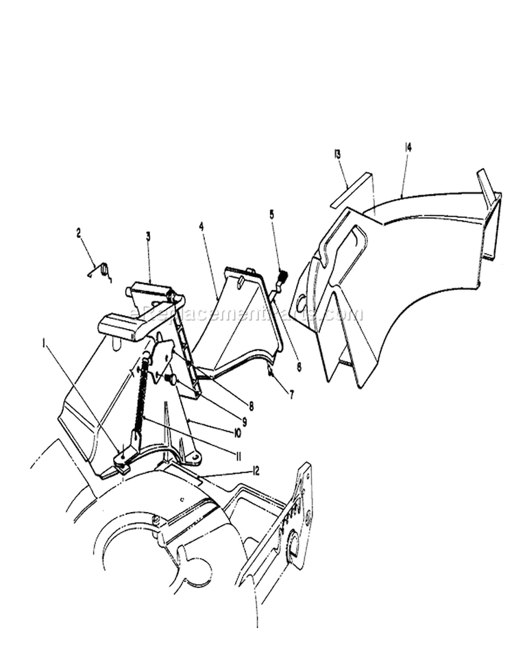 Recycler Side Discharge Kit Diagram and Parts List for 20107 2000001-2999999 - 1992 Toro Lawn Mower